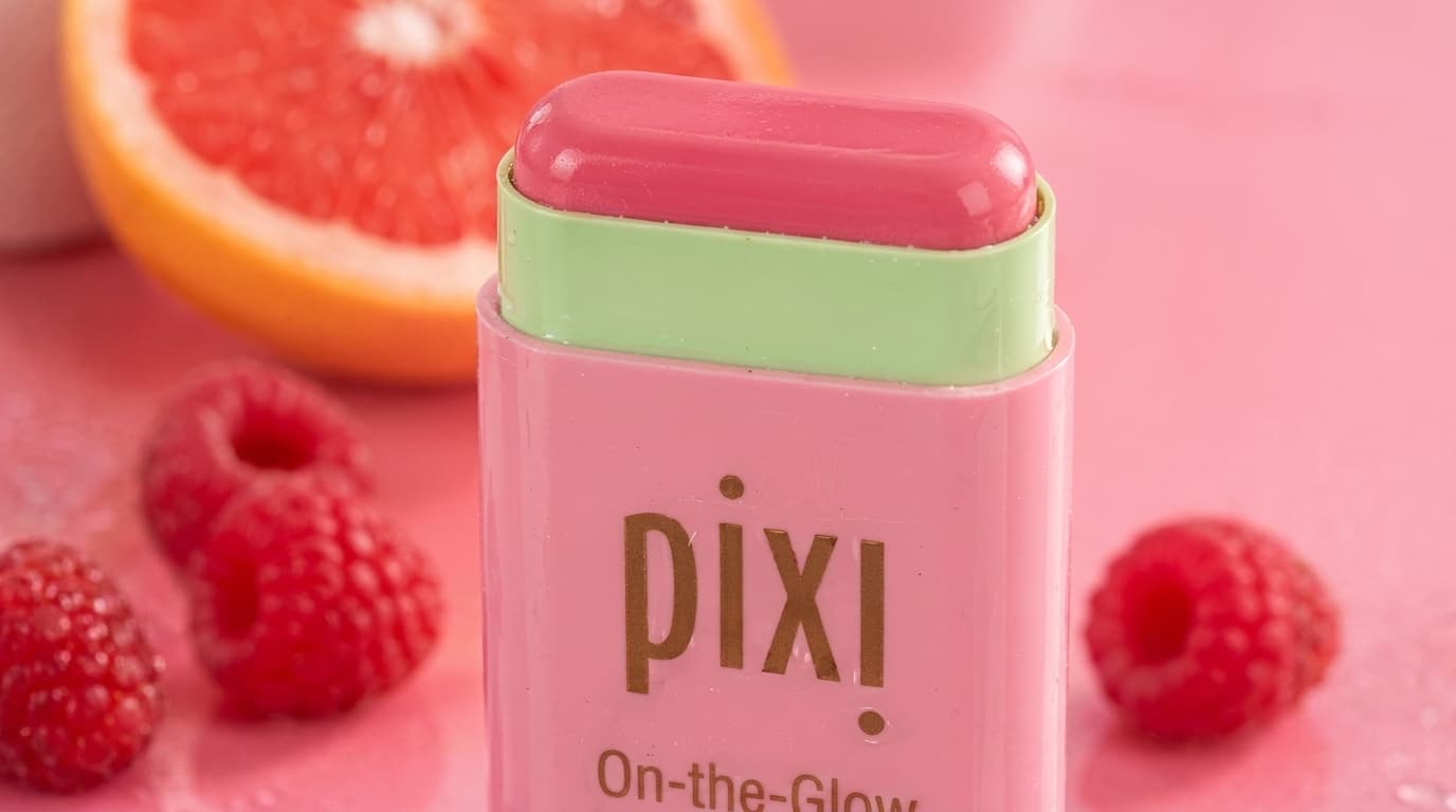Beauty product with raspberries